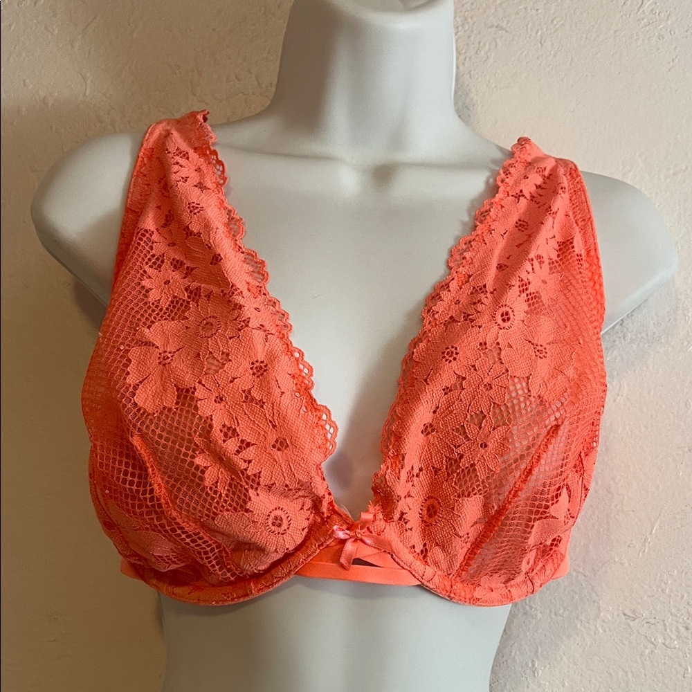 Cacique Unlined Balconette in Vibrant Coral